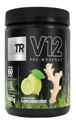 Pré Treino V12 300g Xtr Taurina Cafeína Frete grátis