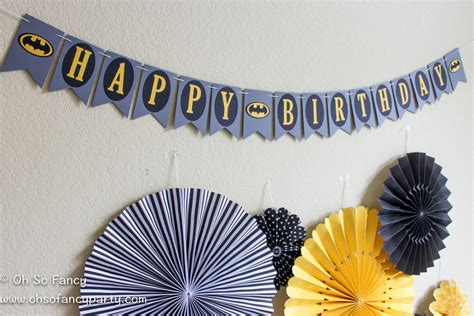 Batman Birthday Banner / Batman Party / Batman Banner / Happy - Etsy