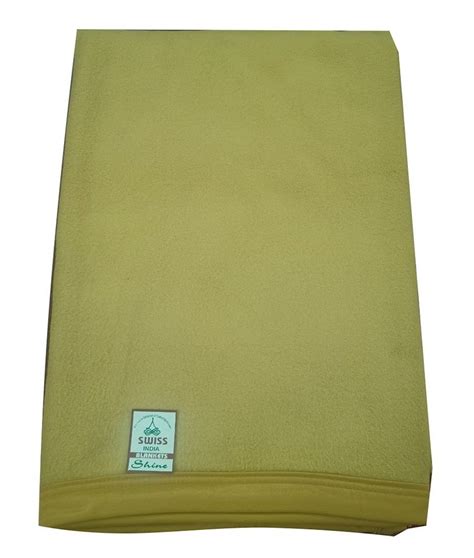 Light Green Single Polar Plain Blanket 5kg Size 100inch At Rs 275