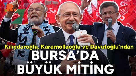 K L Daro Lu Karamollao Lu Ve Davuto Lu Ndan Bursa Da B Y K Miting