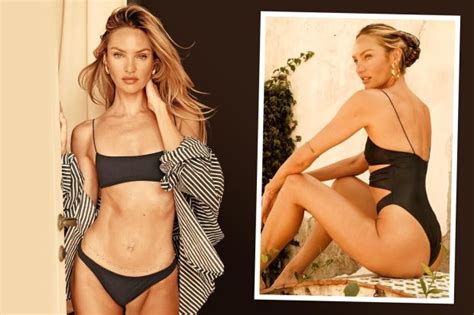 Candice Swanepoel Wows In Sexy Bikini And Flashes Her Bum In Black