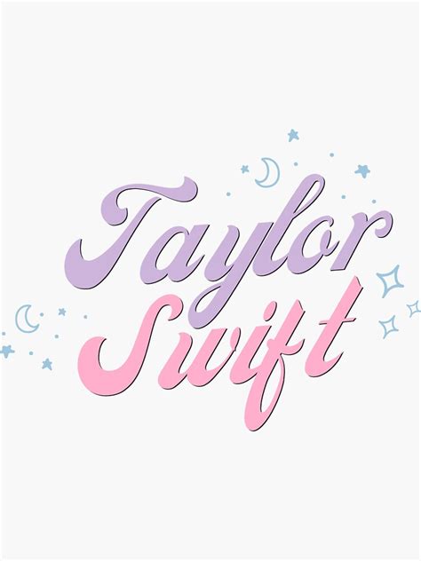 "Taylor Swift Logo #1" Sticker for Sale by rvdp13 | Redbubble