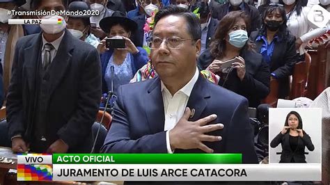 Luis Arce asumió como presidente de Bolivia con un discurso conciliador