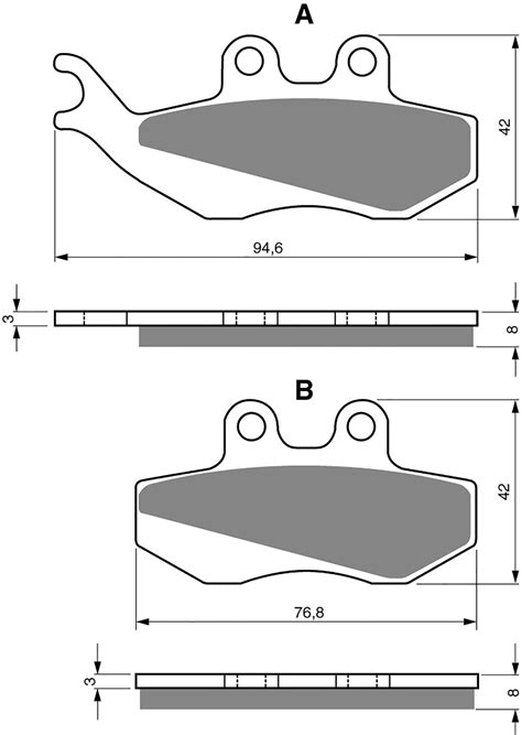 Brake Disc Pads Front R H Goldfren For Gas Gas Sm Ebay