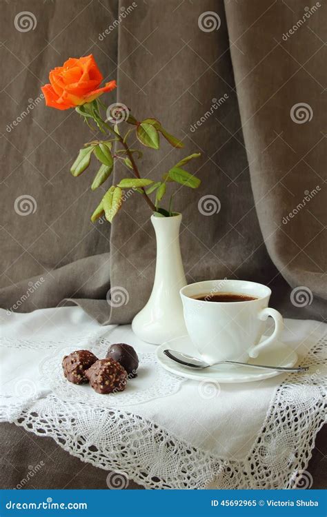 Still Life With Cup Of Coffee Stock Image Image Of Temptation