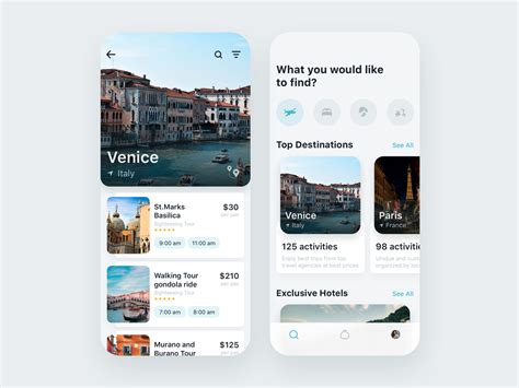 Travel App For Booking Unique Experience By Julia Belova For Fireart