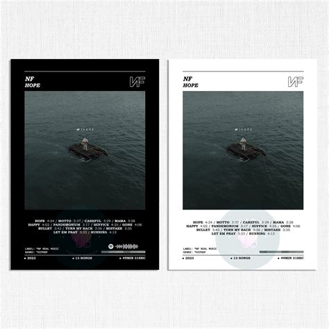 Set of 3 NF Poster / NF Poster / Album Cover Poster / Music Print ...