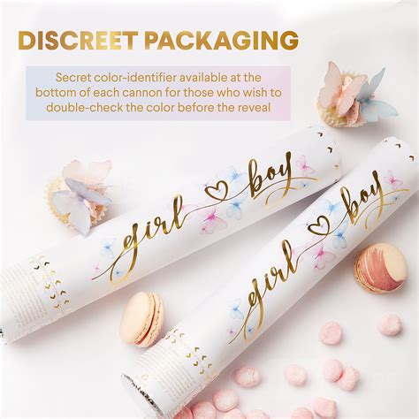 Buy Premium Gender Reveal Confetti Cannon Set Of Butterfly