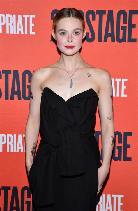 ELLE FANNING at Appropriate Broadway Opening Night in New York 11/18 ...