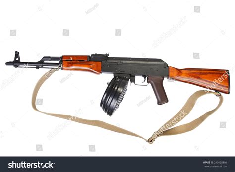 Akm Avtomat Kalashnikova Kalashnikov Assault Rifle Foto De Stock