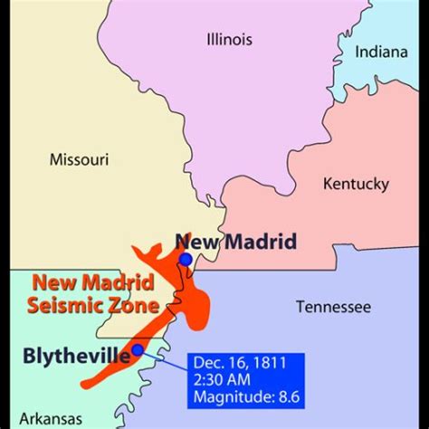 New Madrid Earthquakes Of 1811 1812 Encyclopedia Of Arkansas