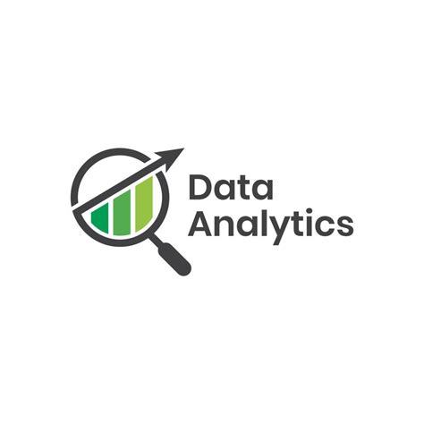 Search Data Analytics Logo Design Growth Arrow Logo Design For Data Finance Investment Icon