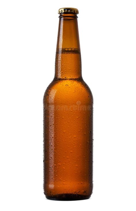 Bottle Of Beer On White Background Stock Image Image Of Water Brown