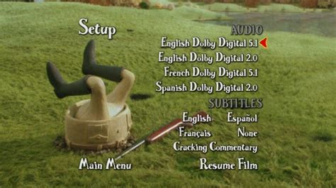 Wallace And Gromit The Curse Of The Were Rabbit 2005 Dvd Menus