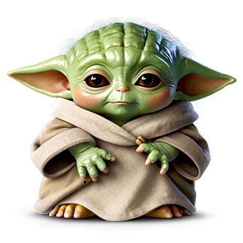 Download Adorable Baby Yoda Character Png Tmv