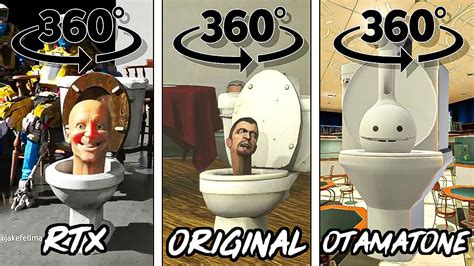 Skibidi Toilet Rtx Vs Original Vs Otamatone 360º Vr All Episodes 1 4