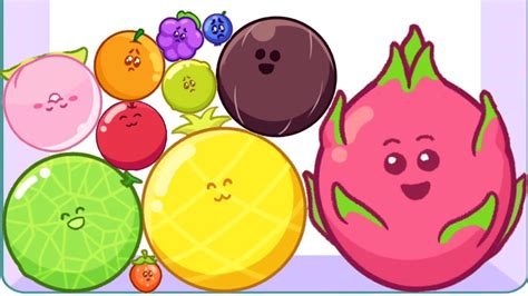 Dragon Fruit Merge Fruits Math Suika Game Youtube