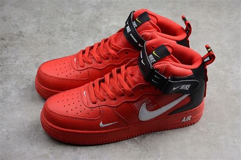 NIKE AIR FORCE 1 MID '07 LV8 RED 804609-605, r.42 - 7708682090 - oficjalne archiwum Allegro