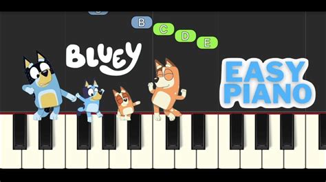 Bluey Theme Song Piano Tutorial Youtube