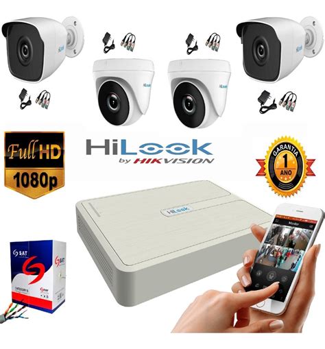 Kit Hikvision Hilook Dvr 1080 4 Ch 4 Cámaras Seguridad 385000 En