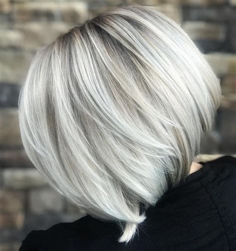 Collection Of Wispy Silver Bob Hairstyles