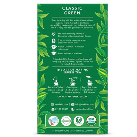 Eco Valley Organic Green Tea Pure Green Ayurvedmart