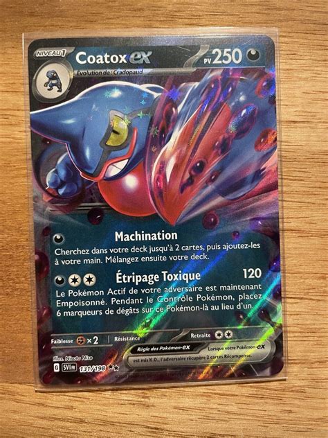 Coatox Ex 131 198 Ecarlate Et Violet Carte Pokemon