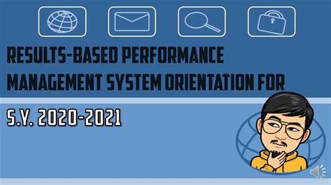 Results Based Performance Management System Rpms Orientation For S Y 2020 2021 Youtube