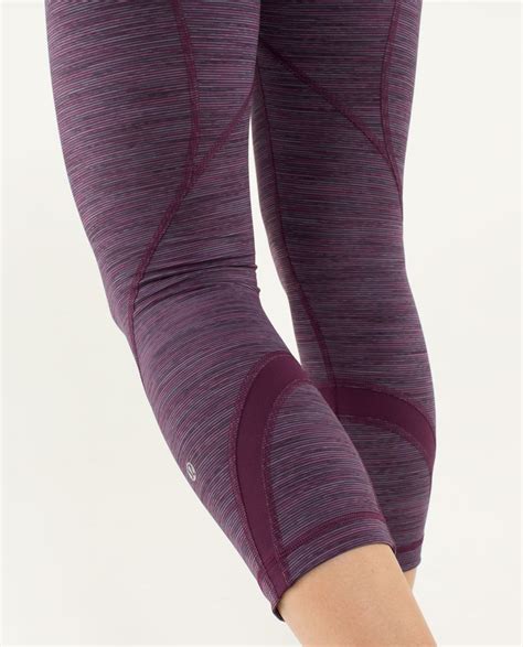 Lululemon Run Inspire Crop II Wee Are From Space September Plum