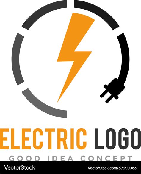 Electrical logo design Royalty Free Vector Image