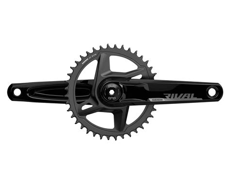 SRAM Rival 1 AXS Wide Crankset Black 1 X 12 Speed DUB Spindle D1