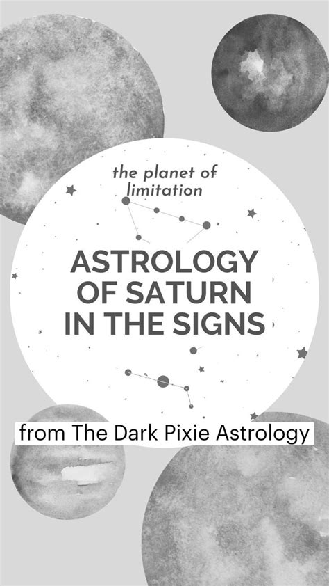 Astrology of Saturn in the Signs | Astrology planets, Astrology ...