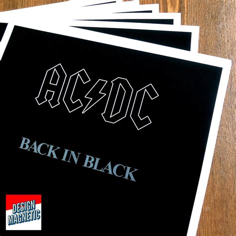 AC DC Back In Black 1980 Tour Poster Etsy UK