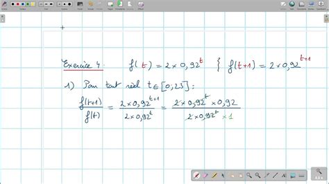 Exercice 4 Fonctions Exponentielles De Base A Youtube