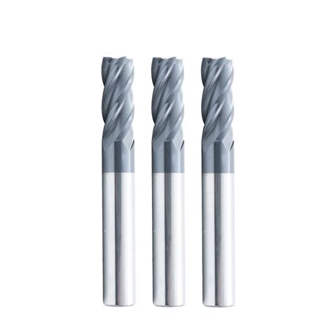 HRC45 4 Flute Flat End Mill With Coating For CNC China End Mill And