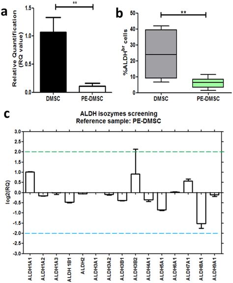 ALDH1A1 MRNA Levels And The Percentage Of ALDH Br Cells In Primary DMSC