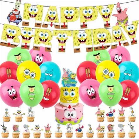 Bob Esponja Squarepants Fiesta Cumplea Os Globos Tela Fondo Cuotas