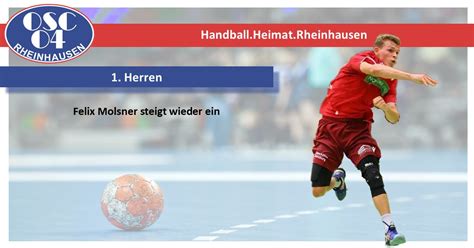 Herren Felix Molsner Steigt Wieder Ein Osc Handball Heimat