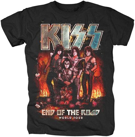 Kiss End Of The Road Tour 2019 Merch T Shirt Amazones Ropa Y Accesorios