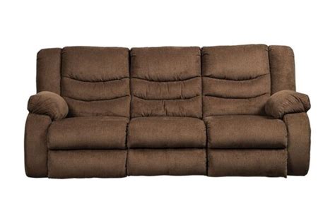 Tulen Chocolate Reclining Sofa Ashley Furniture