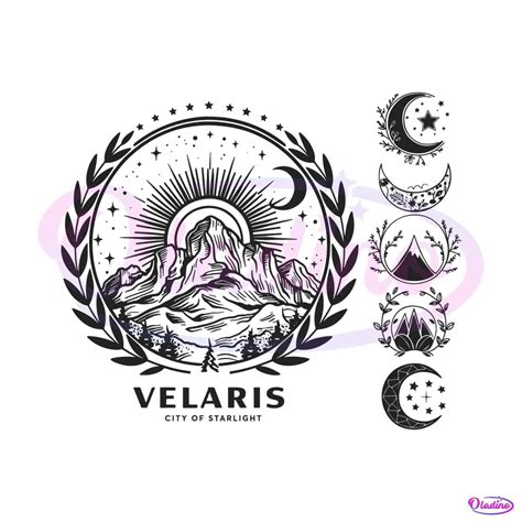 Retro Velaris City Of Starlight Acotar Svg