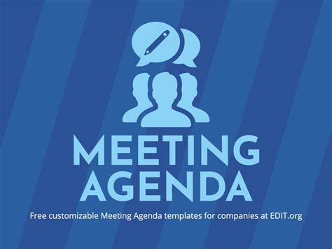 Customize a Meeting Agenda Template Online