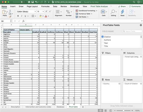 Systematic Review Data Extraction Template Excel