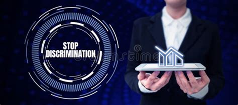 Conceptual Caption Stop Discrimination Business Showcase Prevent