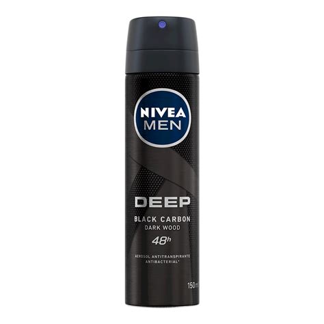 Antitranspirante En Aerosol Nivea Men Deep Black Carbon Dark Wood 150