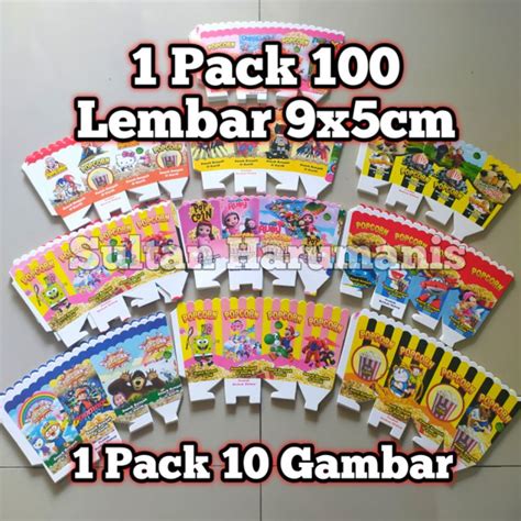 Jual Kertas Popcorn Mini X Pack Gambar Kertas Poocorn Kecil