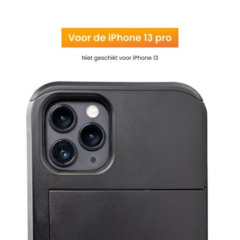 R2B Hoesje Geschikt Voor IPhone 13 Pro Incl Screenprotector Met