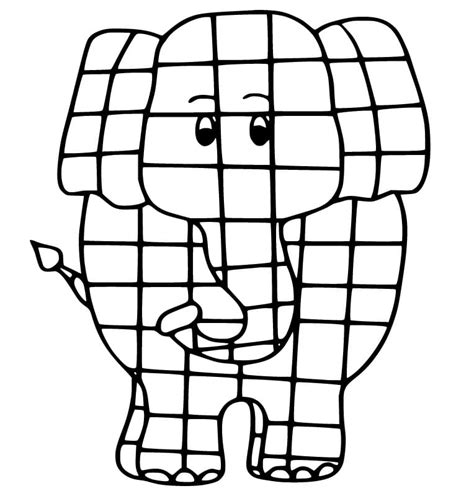 Elmer L Elefante Per I Bambini Da Colorare Scarica Stampa O Colora