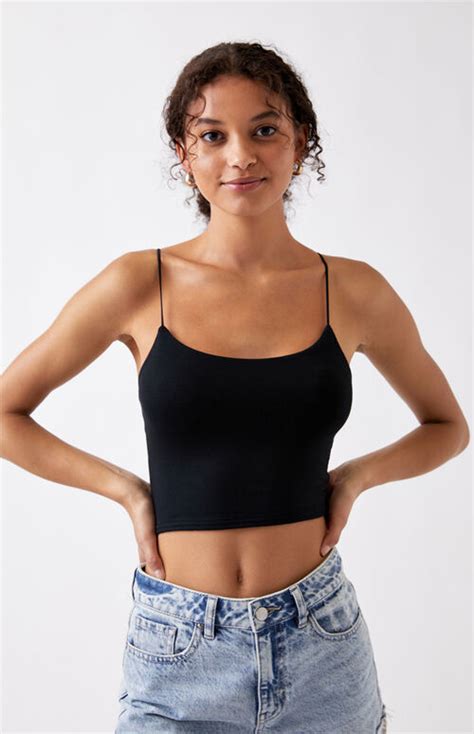 Ps Basics By Pacsun Easy Cropped Cami Tank Top Pacsun