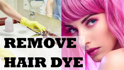 How To Remove Hair Dye Stains From The Sink With Baking Soda Youtube